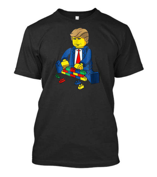 Donald Trump Lego Suit Building Blocks T-Shirt