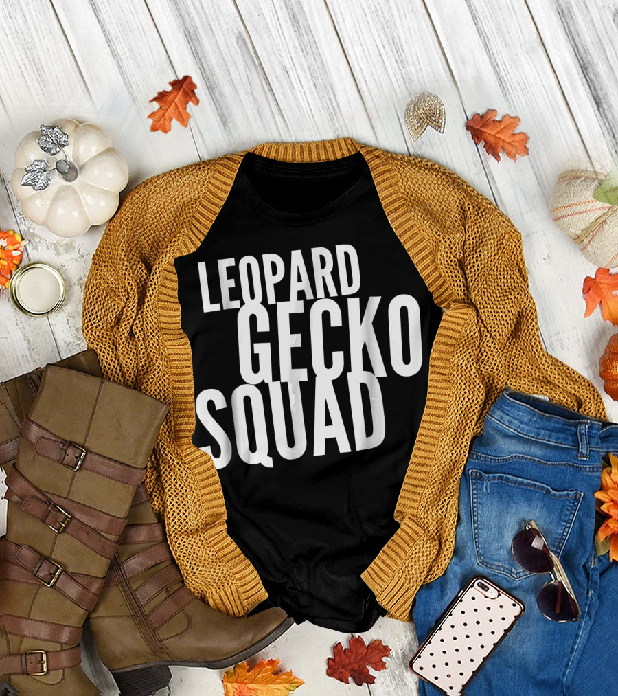Leopard Gecko Squad Funny T-Shirt