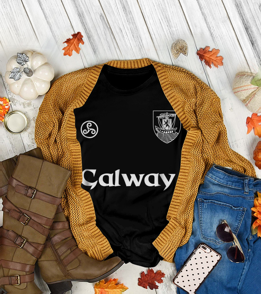 Galway Crest Gaelic Football Hurling Jersey T-Shirt