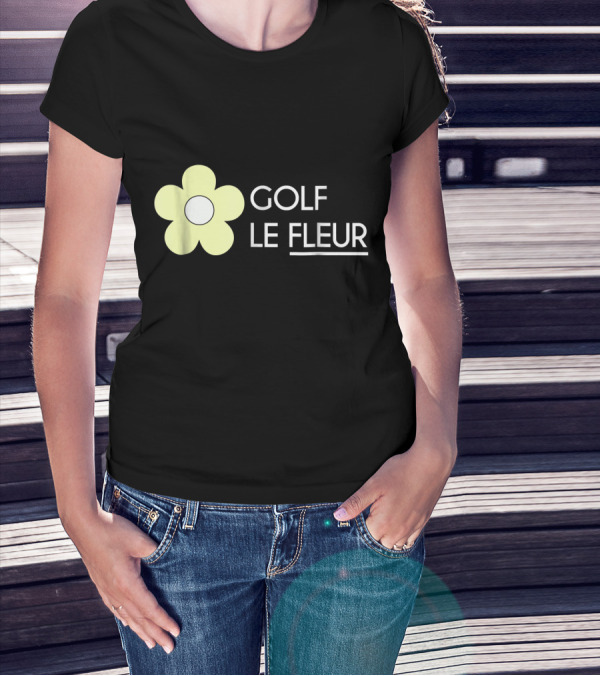 GOLF LE FLEUR Yellow Flower T-Shirt