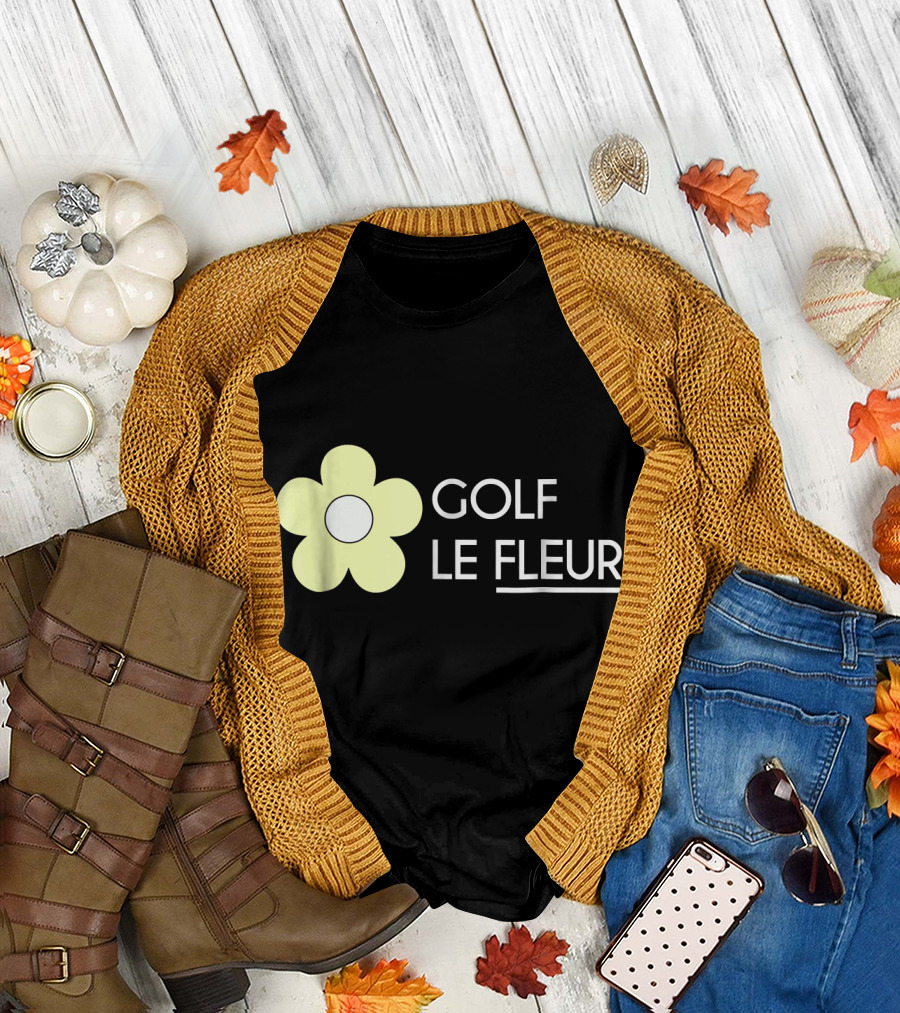 GOLF LE FLEUR Yellow Flower T-Shirt