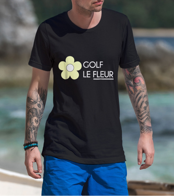 GOLF LE FLEUR Yellow Flower T-Shirt