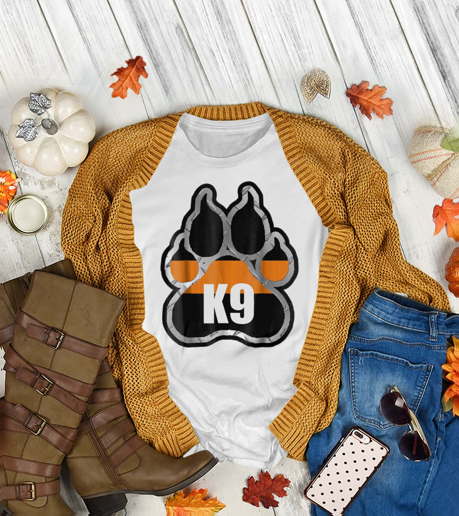 K9 Paw Print Search Rescue T-Shirt