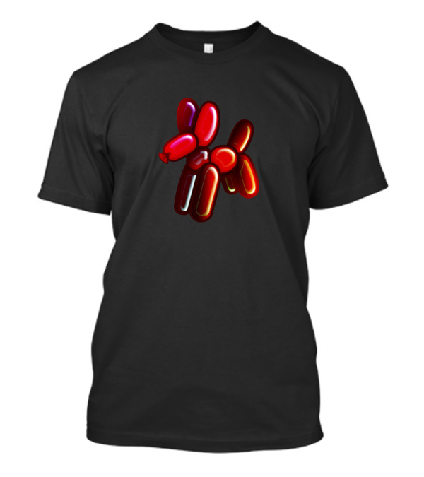Balloon Animal Dog Red Art 3D T-Shirt