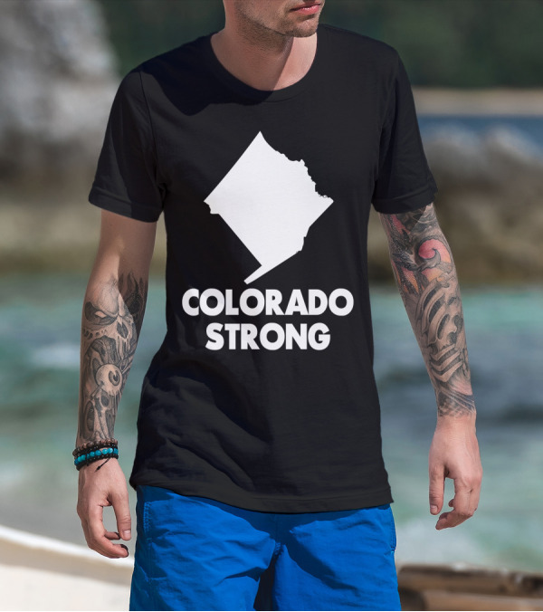 COLORADO STRONG DC STATE OUTLINE T-Shirt