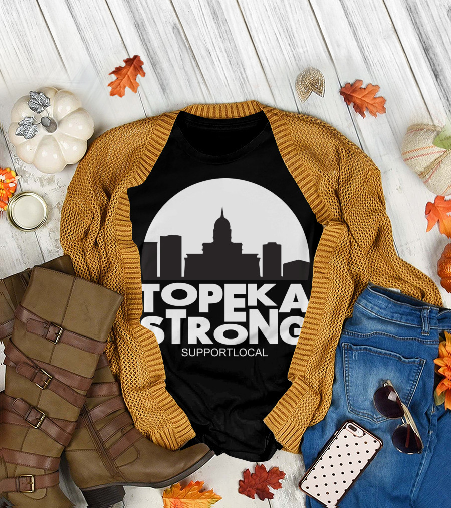 Topeka Strong Support Local Skyline T-Shirt