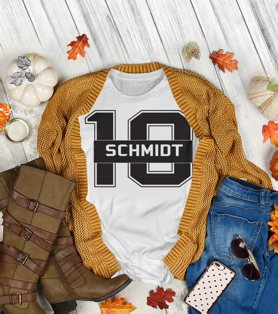 Schmidt 10 Sports Team Inspired Number T-Shirt