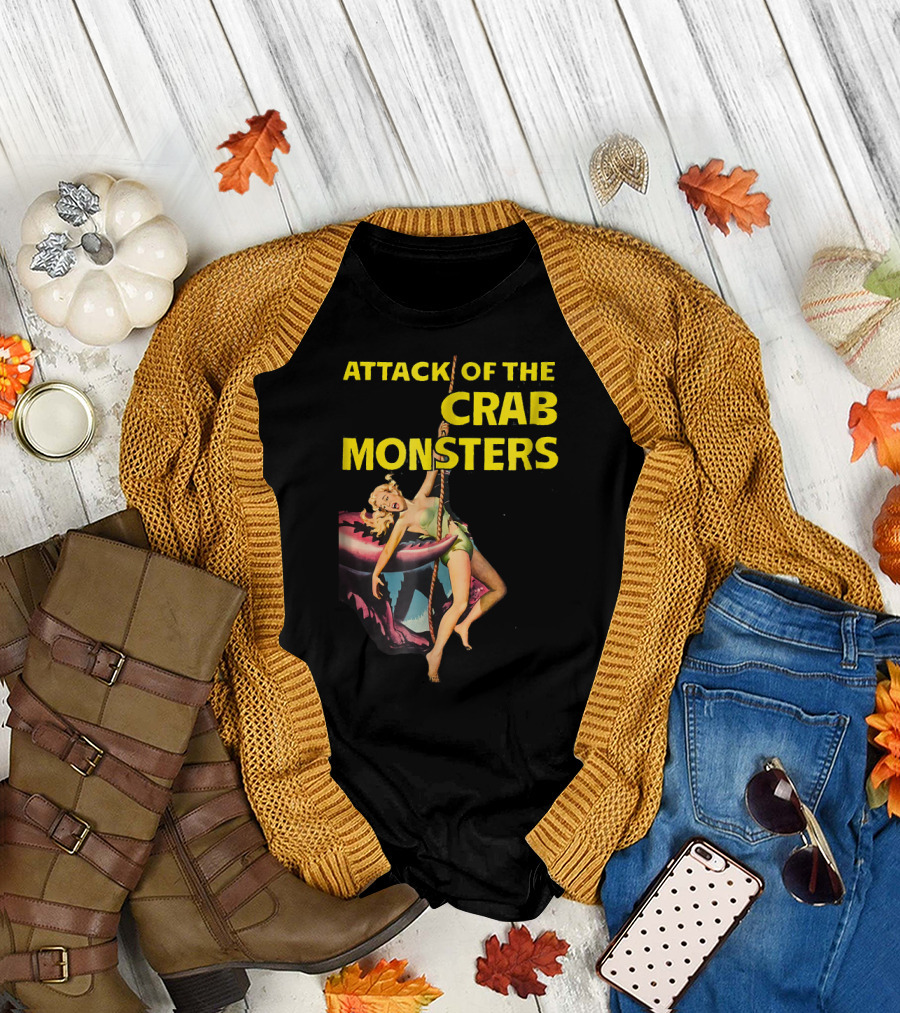 Attack of the Crab Monsters Retro B Movie T-Shirt