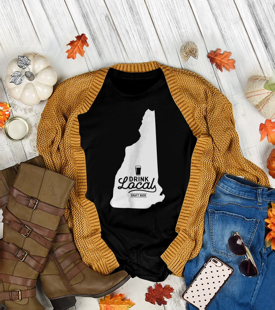 Drink Local Craft Beer New Hampshire T-Shirt