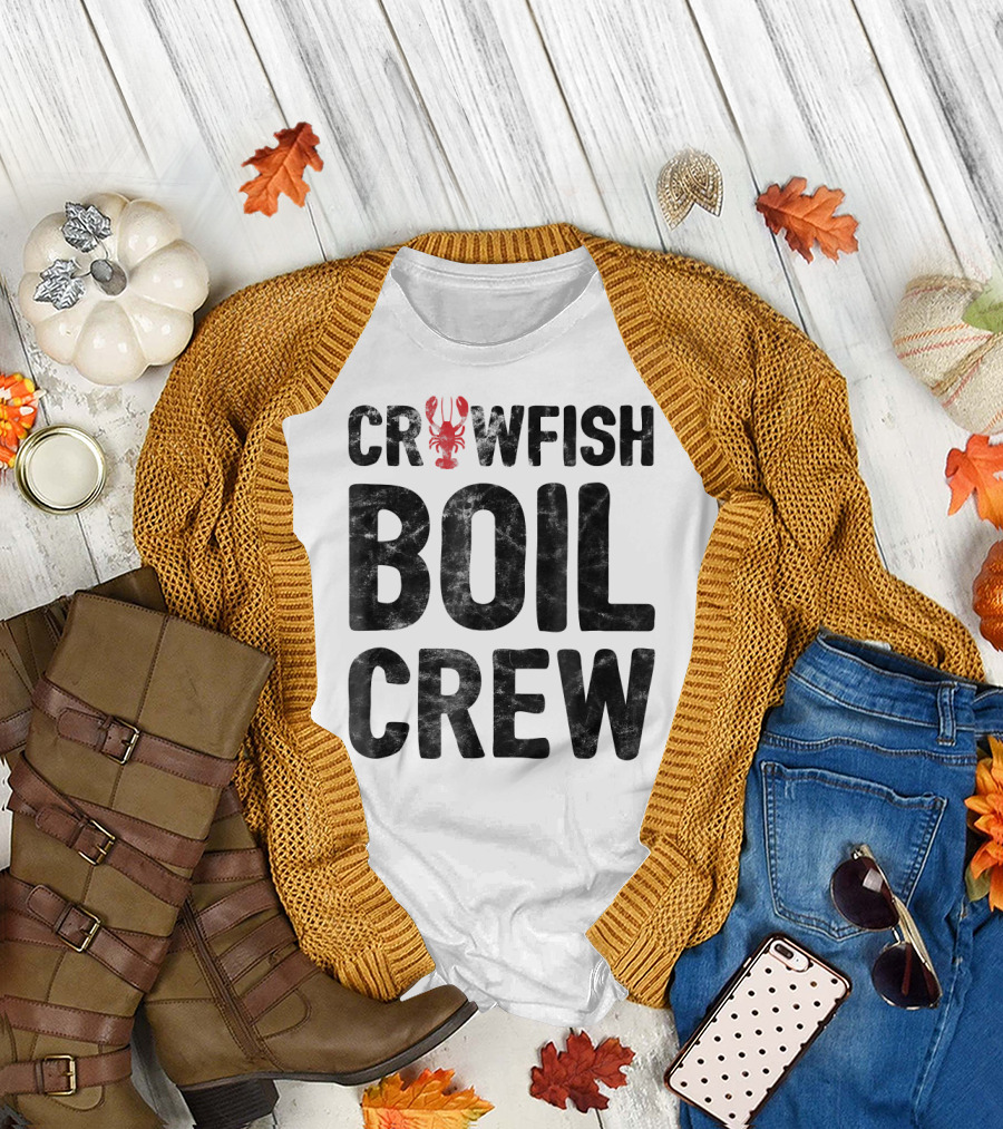 Crawfish Boil Crew Funny Crawfish Red T-Shirt