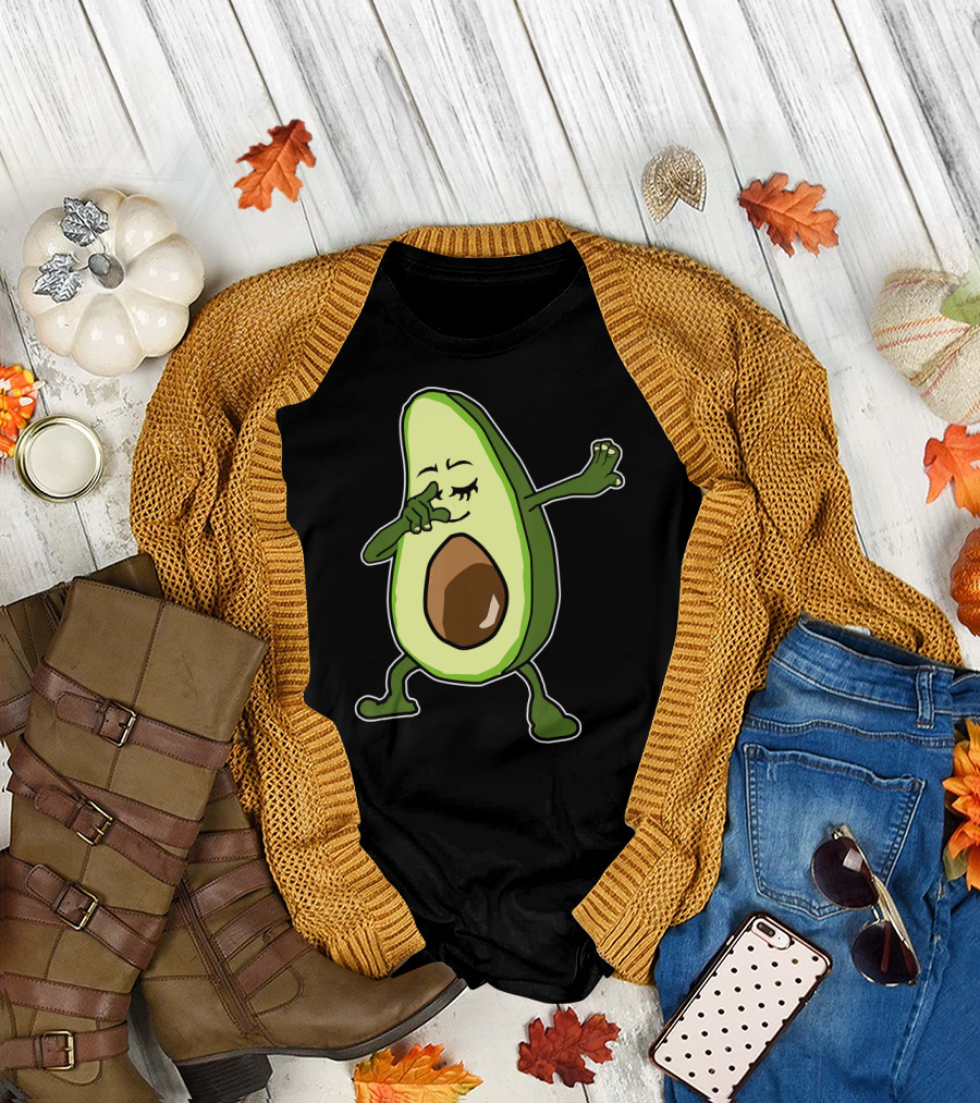 Dabbing Avocado Dab Dance Pose Iconic Fruit T-Shirt
