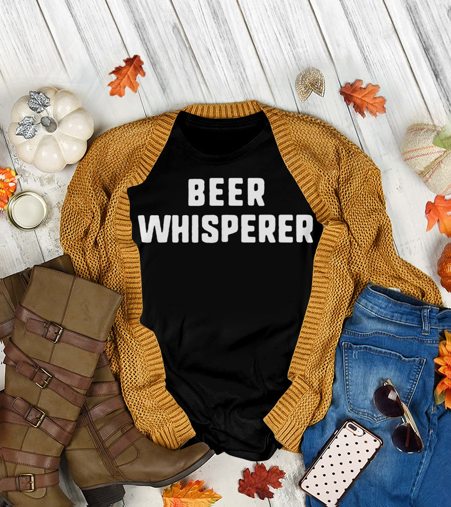 Beer Whisperer Home Brewing Brewer Funny T-Shirt