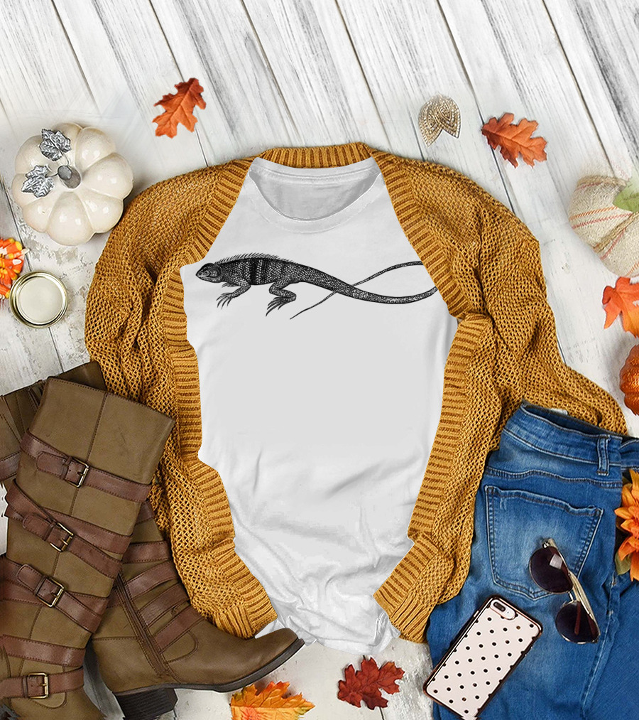 Big Lizard Iguana Bearded Dragon Gecko Reptile Enthusiast T-Shirt