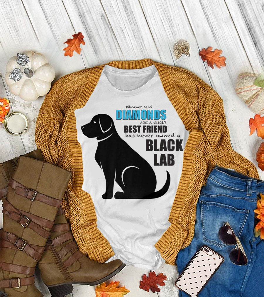 DIAMONDS ARE A BLACK LAB'S BEST FRIEND T-Shirt