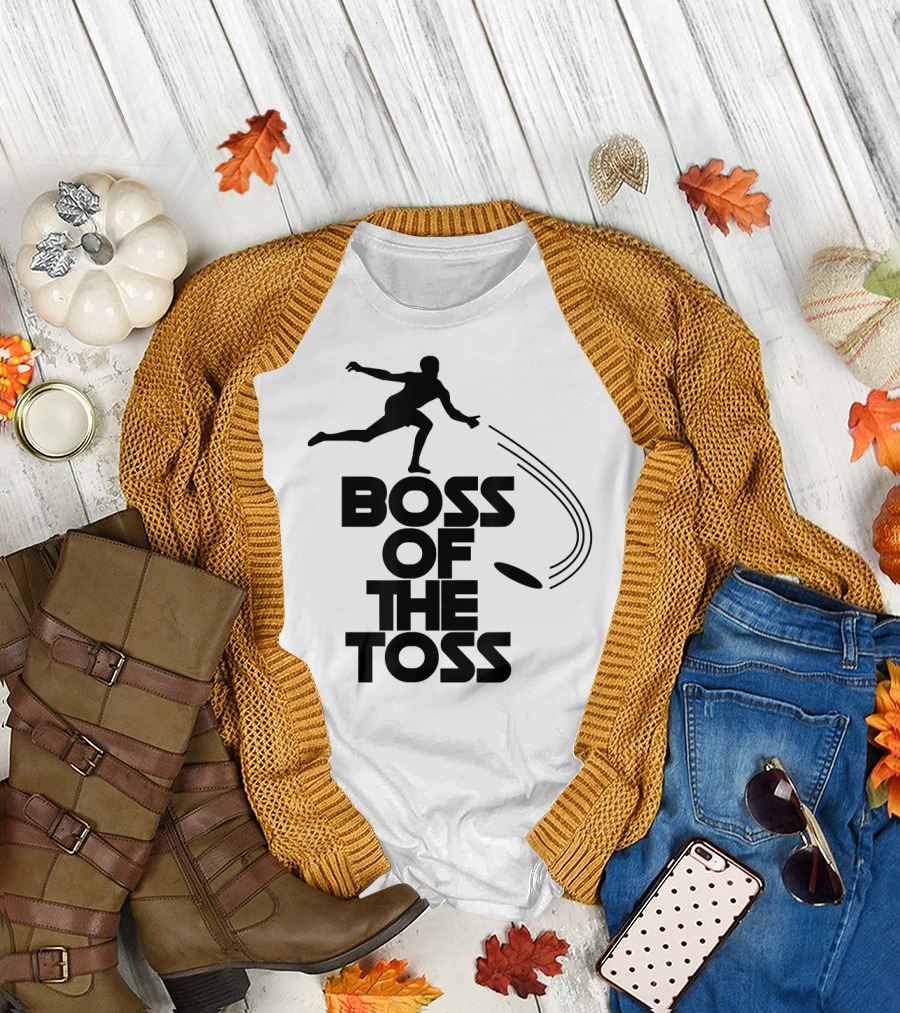 Boss Of The Toss Ultimate Frisbee Action T-Shirt