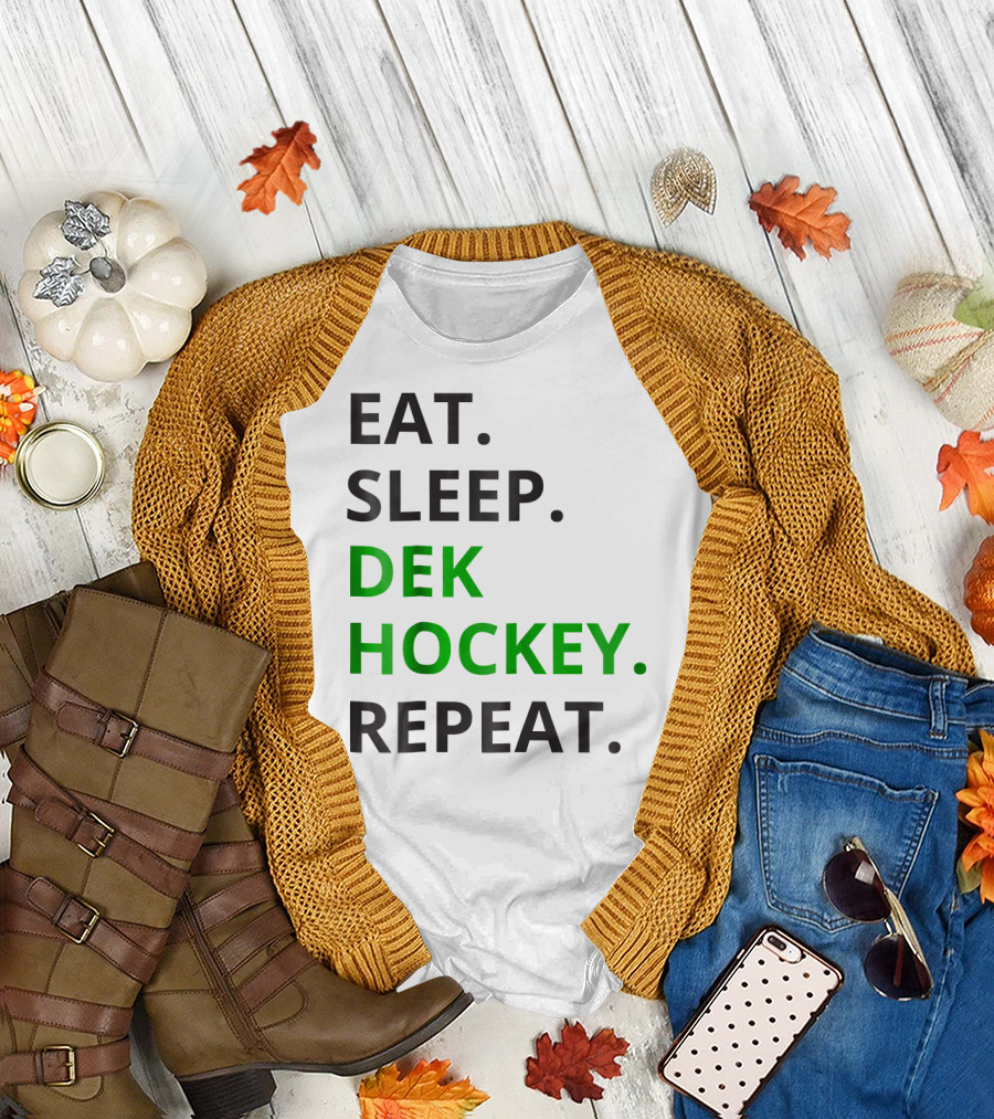 Eat Sleep Dek Hockey Repeat T-Shirt