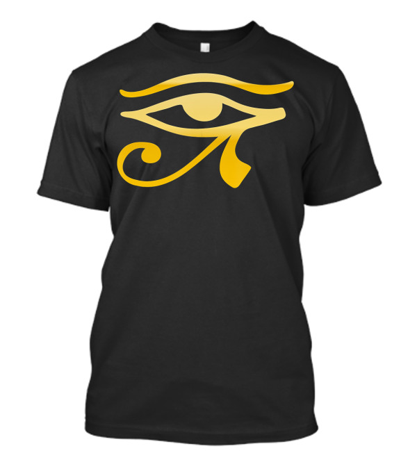 Eye Of Horus Gold Matte Egyptian T-Shirt