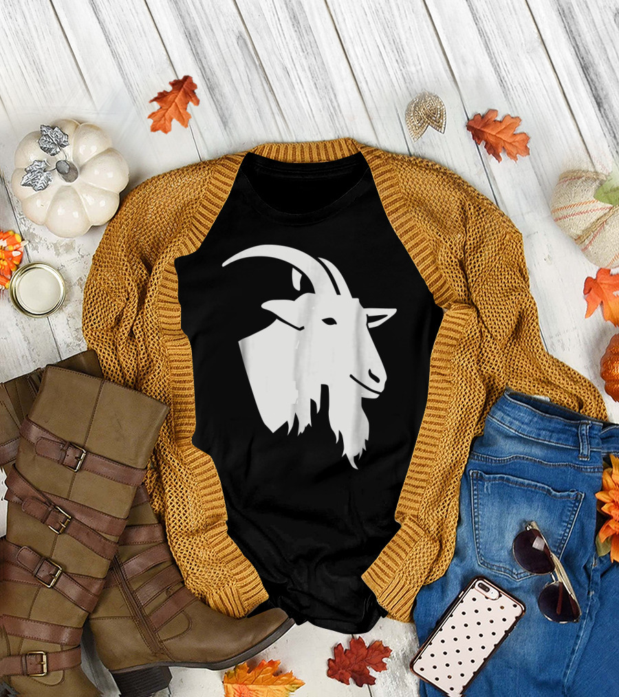 GOAT Head Silver T-Shirt