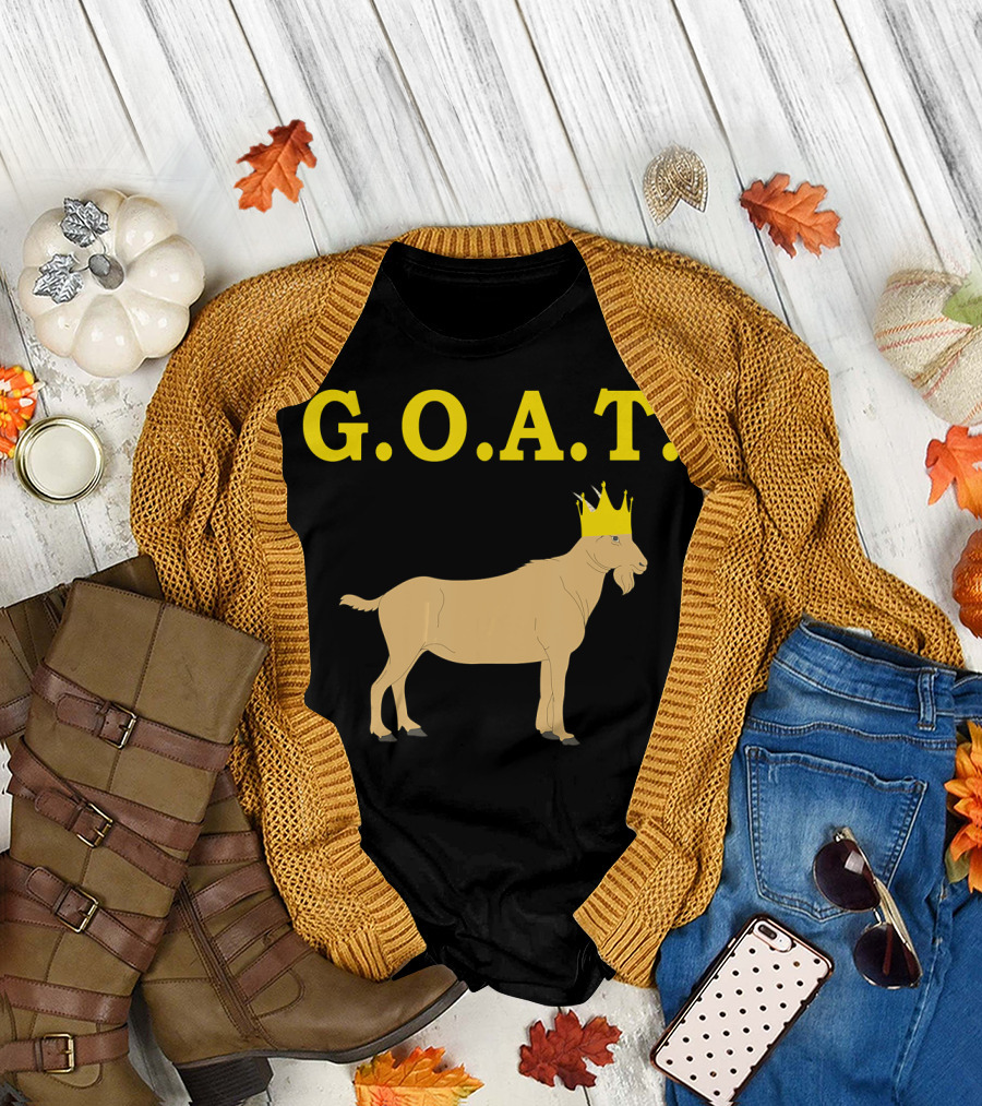 G.O.A.T. Crowned Goat Greatest Of All Time T-Shirt