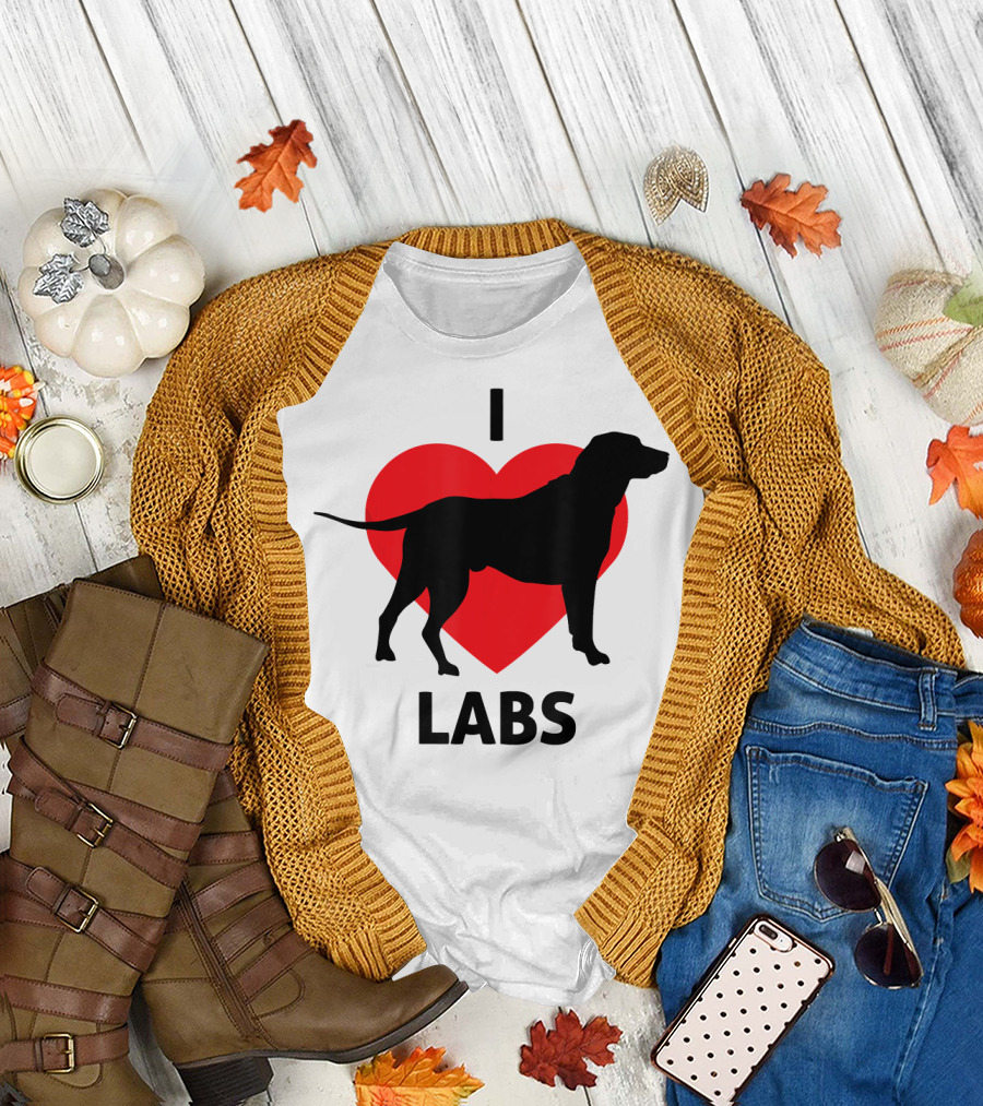 I Heart Labs Labrador Dog T-Shirt