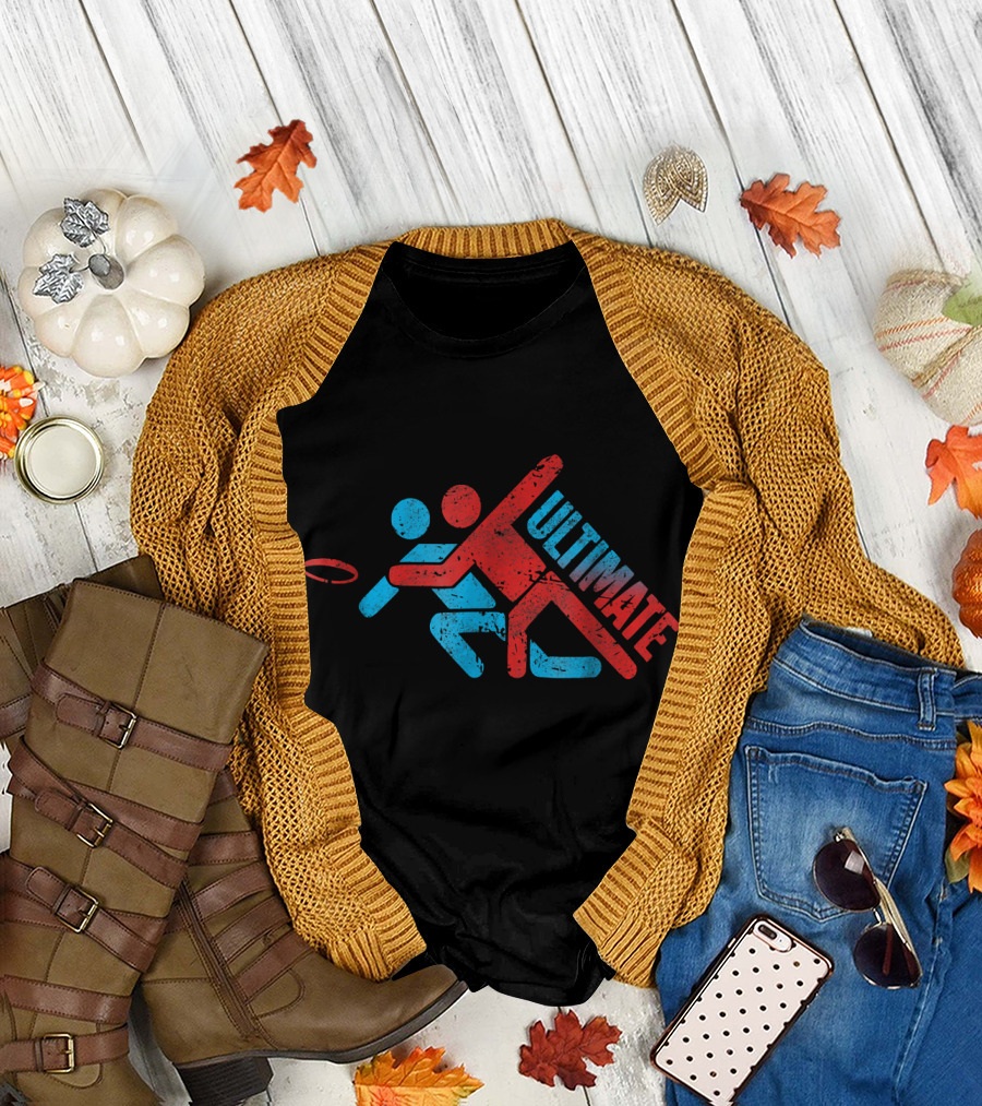 Ultimate Frisbee Dynamic Action Duo T-Shirt