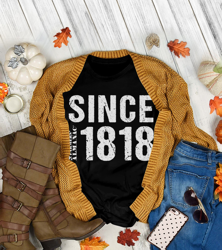 Since 1818 Farmers' Almanac Vintage Grunge T-Shirt