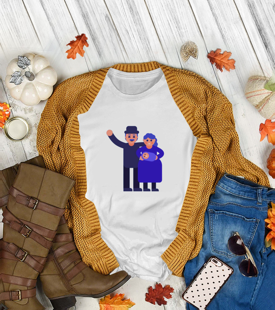Kurzgesagt Family Cartoon Character T-Shirt