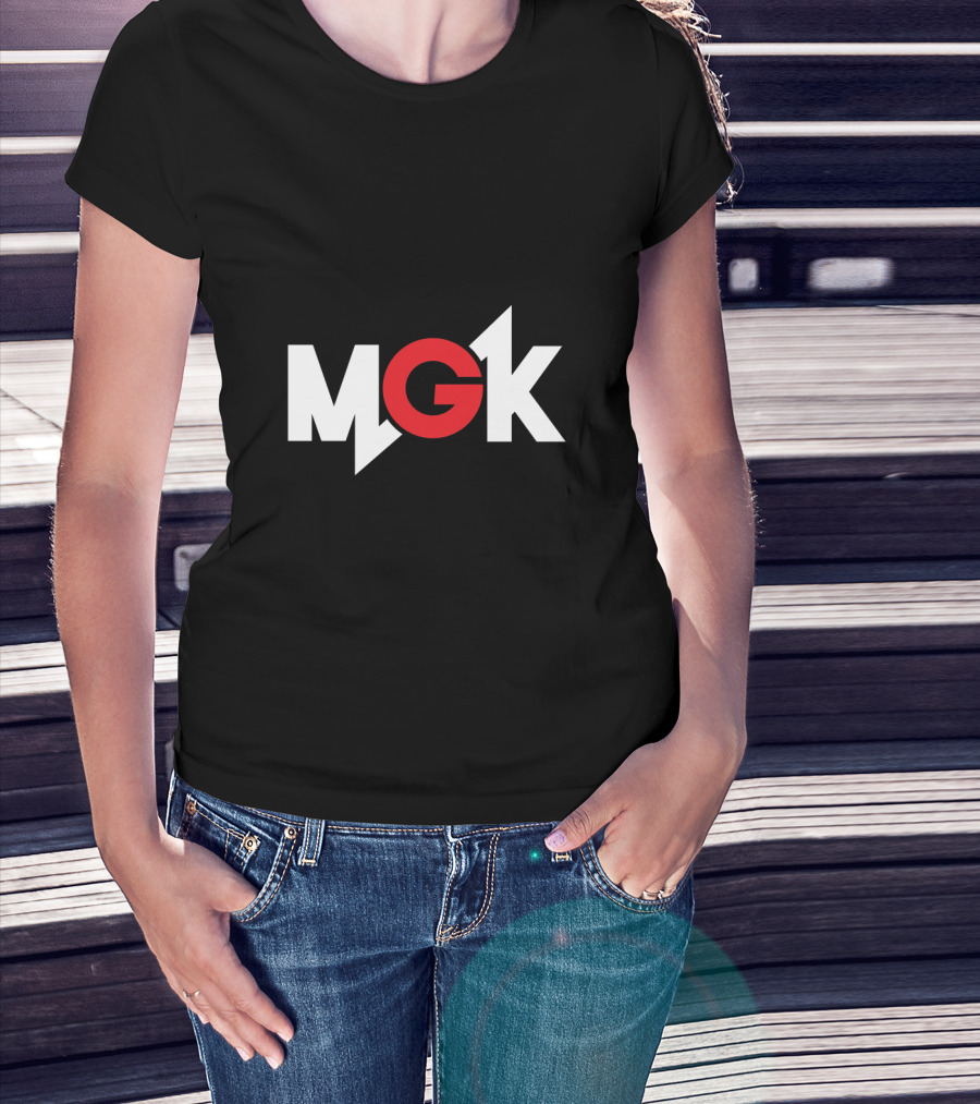 MGK Logo Bold Red Lettering With Lightning Bolt T-Shirt