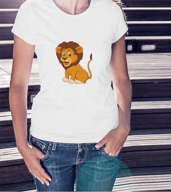 Seven Lions Cartoon Lion T-Shirt