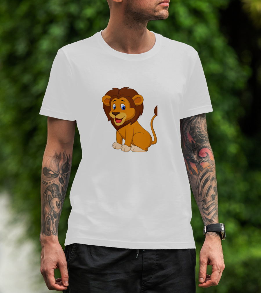 Seven Lions Cartoon Lion T-Shirt