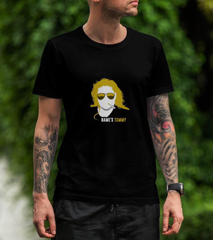 NAME'S TAMMY Trailer Trash Tammy Sun Glasses Cigarette T-Shirt