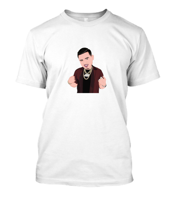 Fuerza Regida Cartoon Character With Chains And Rings T-Shirt