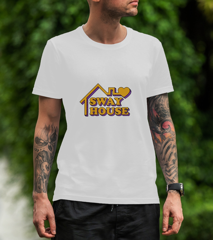 Sway House Yellow And Purple Heart T-Shirt