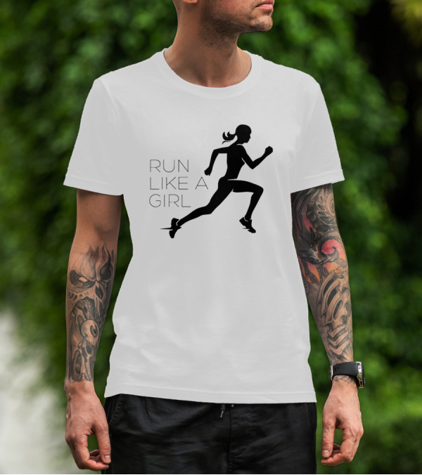 RUN LIKE A GIRL RUNNING T-Shirt