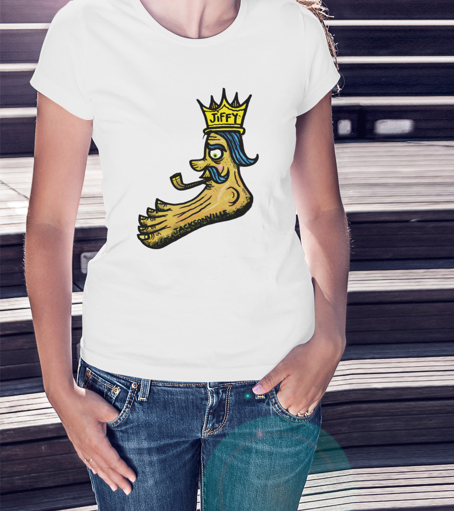 Jiffy J. Jacksonville Crowned Foot With Pipe T-Shirt