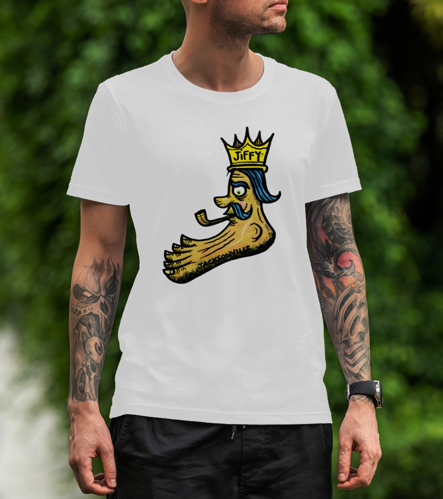 Jiffy J. Jacksonville Crowned Foot With Pipe T-Shirt