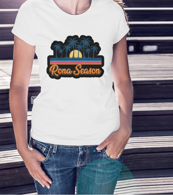 Rona Season Tropical Sunset Palm Trees T-Shirt