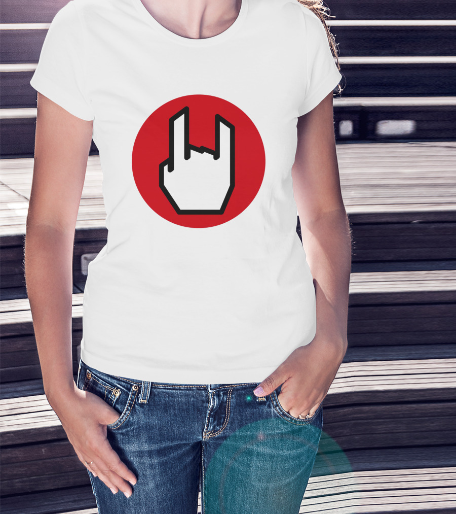 EMP Metal Hand Gesture Symbol T-Shirt
