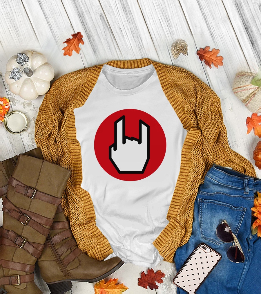 EMP Metal Hand Gesture Symbol T-Shirt