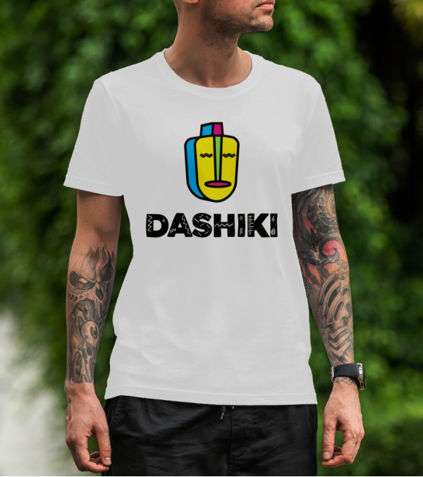 DASHIKI Colorful Geometric Mask T-Shirt