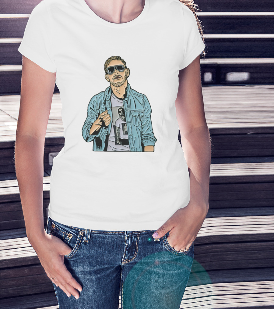 Orange Cassidy Denim Jacket Sunglasses T-Shirt