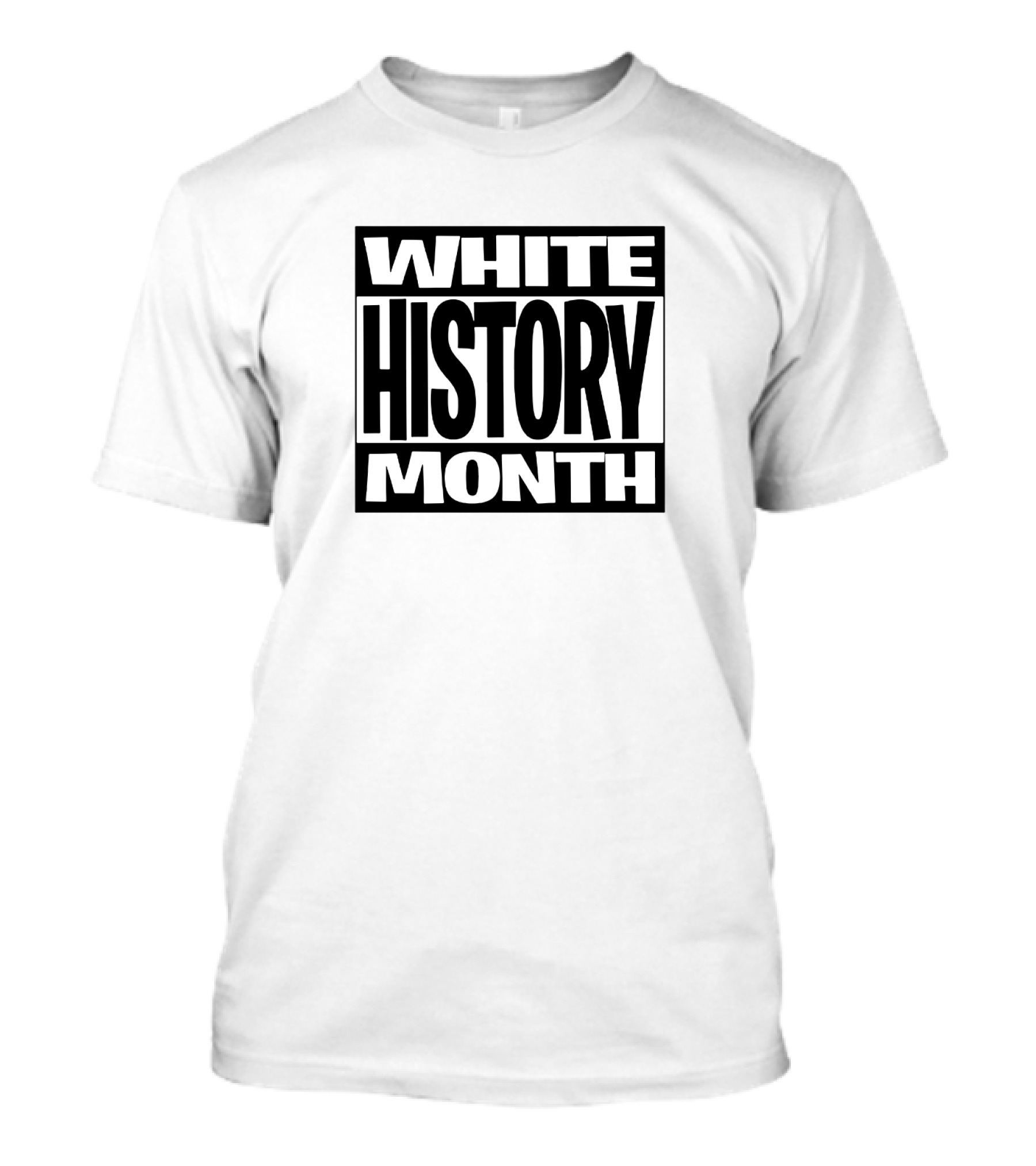 White History Month Bold Black T-Shirt