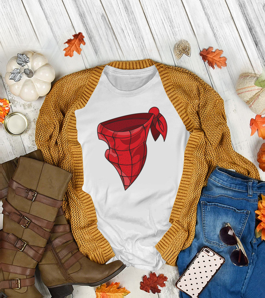 Bandana Paisley Red Scarf T-Shirt