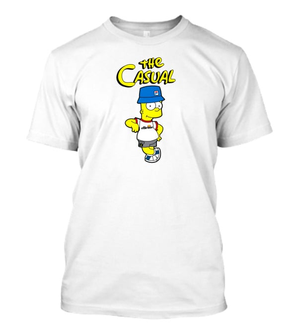 The Casual Bart Parody Ellesse Fila T-Shirt