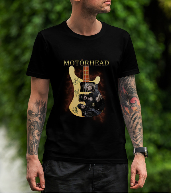 MOTÖRHEAD Guitar Collage With Band Members T-Shirt