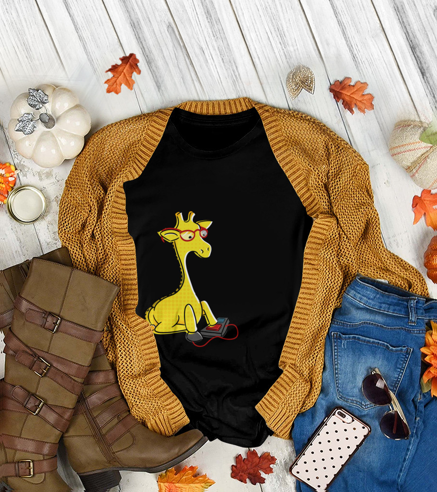 Giraffe Master Race Video Game Controller T-Shirt