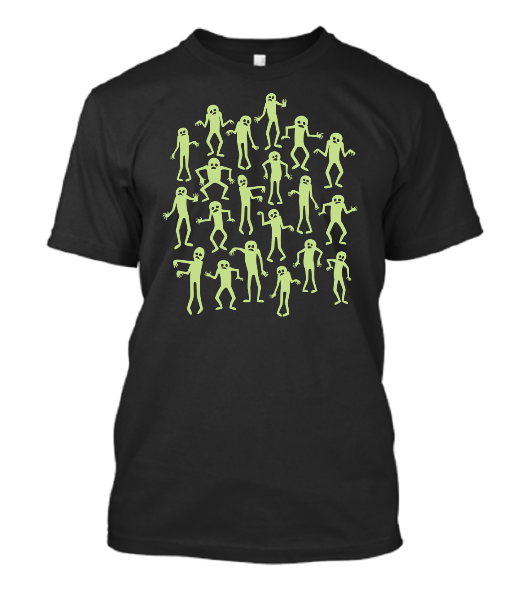 Zombie Dance Party Glow Stick Figures T-Shirt