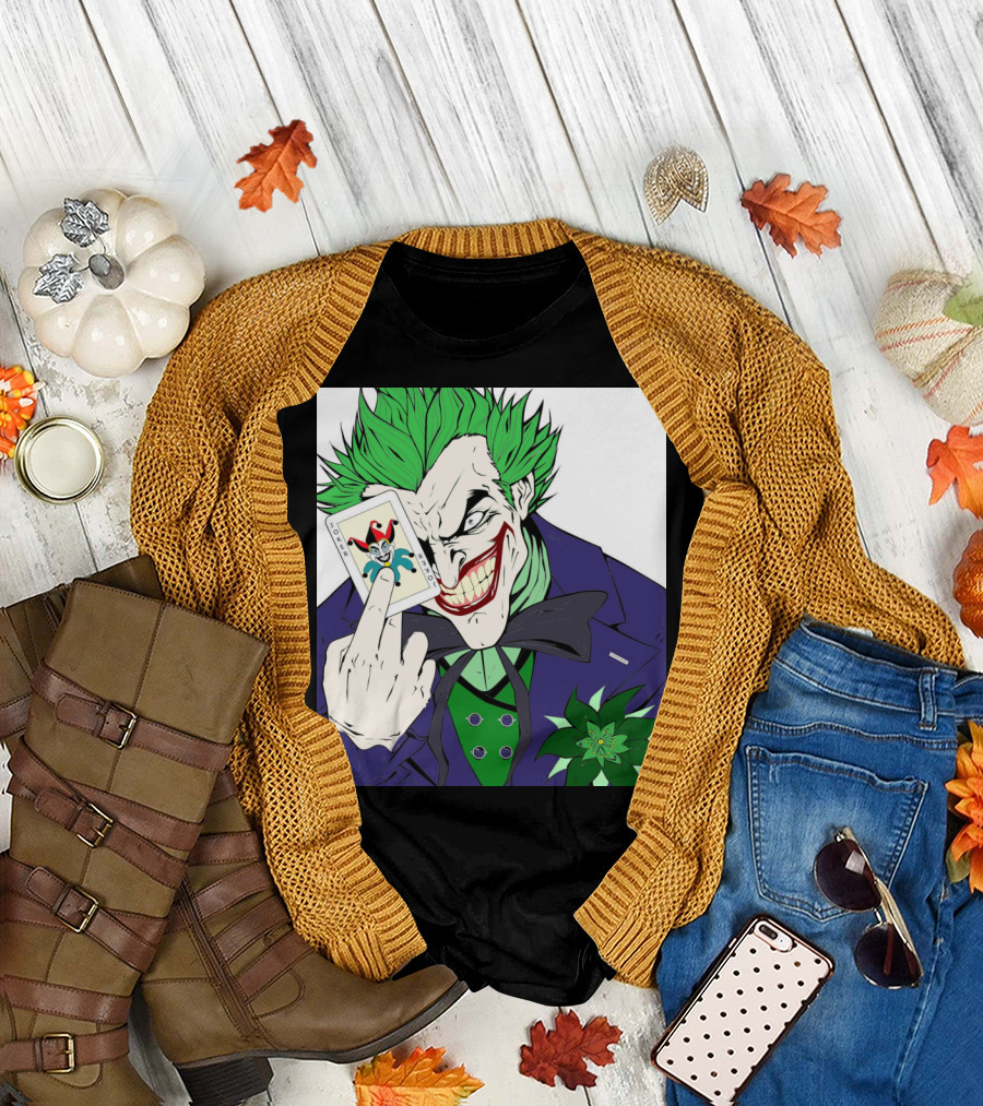The Joker Holding Playing Card Is This Your Card? T-Shirt