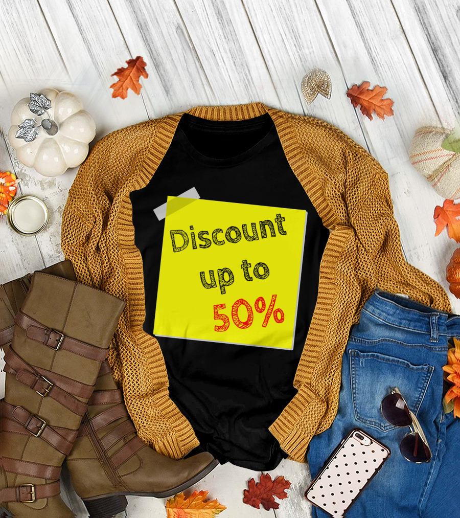 Discount Up to 50% Sale Event T-Shirt