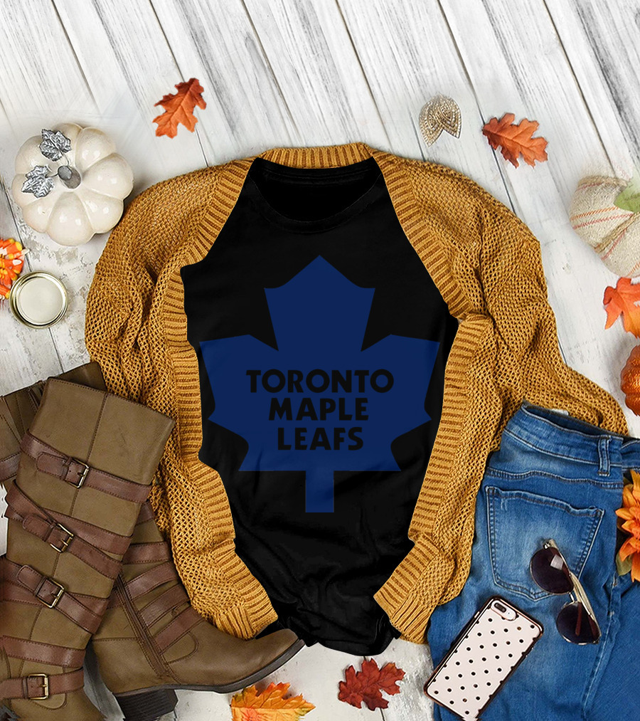 Toronto Maple Leafs Iconic Blue Maple Leaf T-Shirt